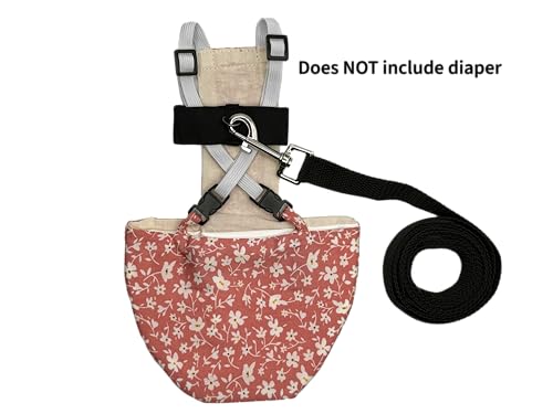 Chicken Harness Diaper and Leash Add-on - Harness and Leash add-on for Reusable Chicken/Duck Diapers by Uni Infinity. Does NOT Include Diaper