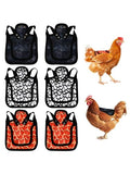 6pcs Chicken Saddles for hens, Adjustable Chicken Back & Side Saddles Waterproo-f Hen Sweater Aprons Vest Jacket