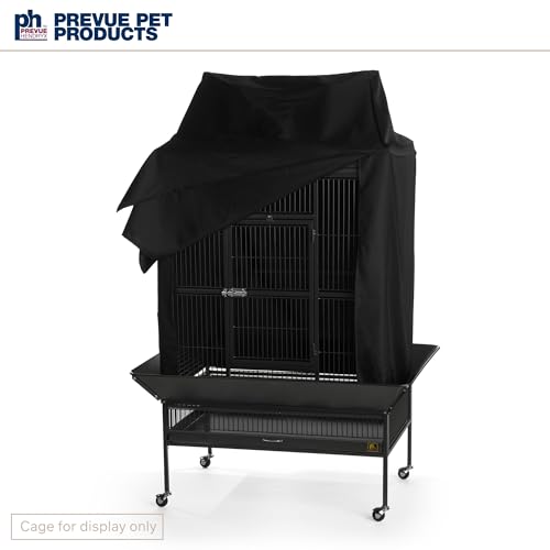 Prevue Pet Products Large Bird Cage Cover - 12505 Black 36" L x 24" W x 49" H - size: 36.0"L x 24.0"W x 49.0"H