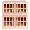 Bird Cage Large Size Solid Wood Pigeon Pairing Cage, Indoor Pigeon Nest Box with Pull Out Tray, Easy to Clean, Need to Install(Natural,31.5IN*2) - size: 31.5"L x 15.7"W x 17.7"H | 2 Count
