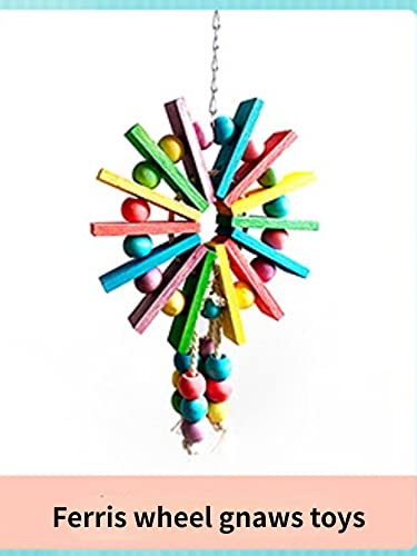 Bird Spiral Rope Perch, Bird Hemp Rope Swing Perch, Bird Cage Stand Pole Accessories, Bird Standing Climbing Toy for Parrot Parakeet Budgies Lovebirds Cockatiels (Large) - size: Large
