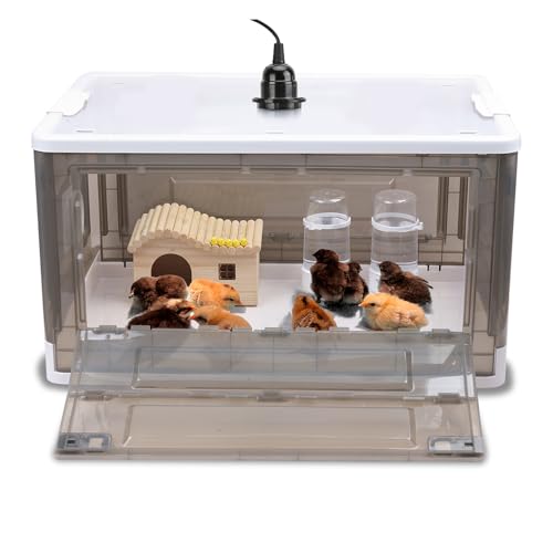 Chick Brooder,Fan Ventilation Circulation Design,Brooder Box for Chicks,Brooder Heater Warms up to 15 Chicks(20″x14″x12″) - size: 20″x14″x12″