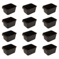Cage Cups 12pk Black 1 Pint/16 fl oz Hanging Feed & Water Cups Poultry