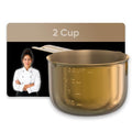 Color Up 2 Cup Measuring Cup, 480ml Gold Stainless Steel Metal Measuring Scoop, Easy-Pour Spouts, Engraved Markings, for Dry & Liquid Ingredients - size: 2 Cup (480 ml) Gold