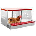 XINYI Chicken Nesting Boxes for Laying Eggs,Metal Coop for 2 Chickens,Roll Away Nesting Boxes,Easy Egg Collection,Brooder Box for Rabbit,Squirrel,Parakeet,Owl,Cockatiel,Robin - size: 22.0"L x 13.0"W x 12.6"H