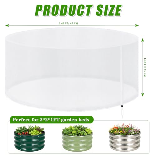 Garden Netting for Raised Beds, Plant Covers Garden Protection Bird Netting | 2x2FT Raised Garden Bed Cover, Ultra Fine Mesh Netting Pest Barrier Screen for Vegetables Fruits Crops, with Drawstring, 2PCS - size: 2x2x1FT