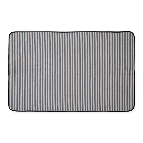 Bone Dry Striped Pet Cage Mat, XX-Large - 30 x 45, Gray - size: XXL