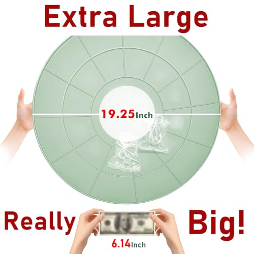 19.25-Inch Extra Large Squirrel Baffle,Hummingbird Feeder Shade Dome Cover, Bird Feeder Rain Guard, Hanging Squirrel Proof for Shepherd's Hook Outdoors(Grass Green) 2 Pack - color: Grass Green, size: 19''/2P