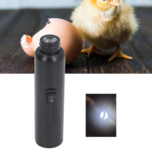 ZJchao USB Rechargeable Egg Tester Light LED Candler for Egg Development Monitoring with Soft Rubber Attachments