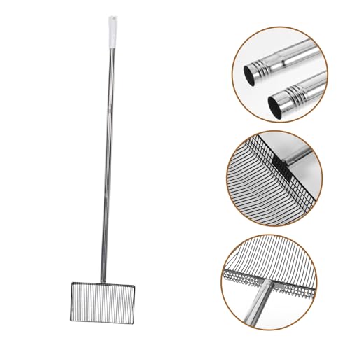 Coop Chicken Scooper Handle Metal Litter Scoop for Waste Removal Goat Stalls and Cattle Pens Agricultural Cleaning Tool for Easy Sifting and Manure Management