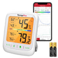 TempPro TempAir Bluetooth Hygrometer Thermometer with Large Backlit LCD | 260 ft Wireless Remote Temperature and Humidity Monitor, Indoor Room Thermometer and Humidity Gauge with Max Min Records
