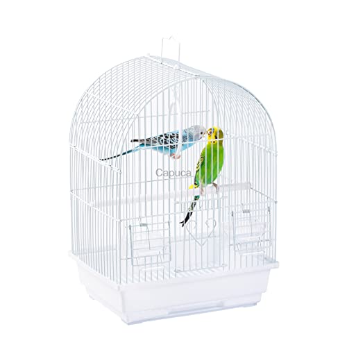 Small Bird Cage, Lightweight Hanging Travel Cage with Removable Tray | Easy to carry and clean, ideal during short trips, camping and vet visits with parakeets, canaries, lovebirds and finches. - size: 11.8"L x 8.9"W x 15.3"H