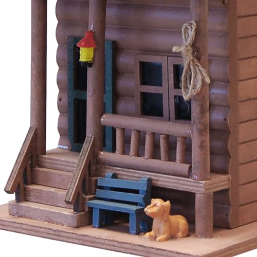 Home Bazaar Log Cabin Bird House