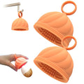 Egg Washer for Fresh Eggs - Upgraded 2.0 Silicone Egg Scrubber | Farm Fresh Egg & Vegetable Scrubber (Orange 2Pcs) - color: Orange 2pcs