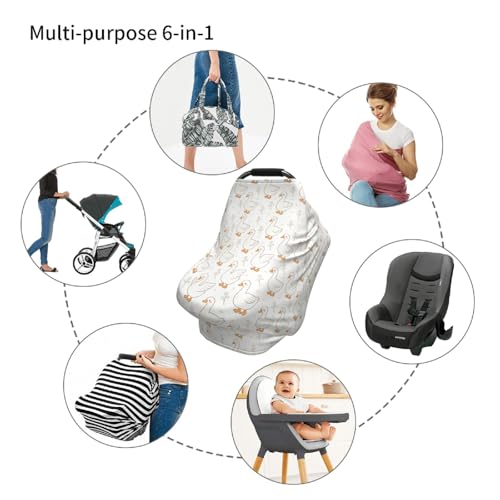 Goose Baby Stuff Car Seat Cover for Baby,Mom Nursing Breastfeeding Covers,Multi-Use Car Seat Canopy Carrier Cover,Stroller Cover Newborn Shower Gift for Boys Girls - color: Goose