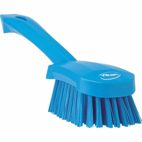 Vikan 41923 Brush,Washing,Stiff,10",PP/PBT,Blue - color: Blue