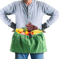 Gardening Apron Harvest Apron with Pockets, Green Garden Apron, Adjustable Waist Belt - color: Waist Apron