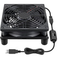 Wathai Cooling Case Fan for Receiver Xbox TV Box Router 120mm x 25mm 5V USB | USB Box 5V Power Fan Three Speed Settings for Modem DVR Computer Case Mini PC Cooling - style: 120mm USB fan