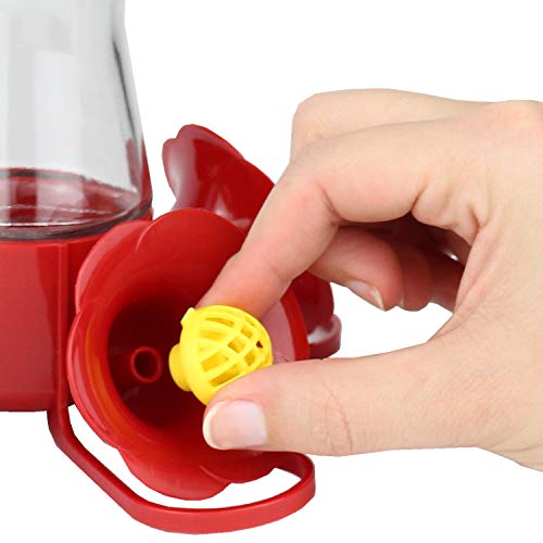 Perky-Pet Replacement Bee Guards for Hummingbird Feeders - Keep Bees Out of Nectar - 205Y - Yellow Replacement Bee Guards - for Models 203CPBN,203CPBR,204CP-4,403CP -,4 Count (Pack of 12) - size: 3.04W x 1.01D ins. (Pack of 12)