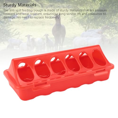 5PCS Flip Top Small Poultry Feeder, 12 Hole Pigeon Feeding Tray No Mess Feeding and Drinking Dispenser for Duck Quails Birds