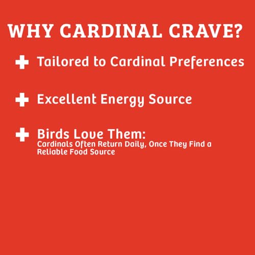 Birds Choice Cardinals Crave Bird Seed Wild Bird Food | Nutrient-Rich Bird Seed Blend | High-Energy with Safflower, Black Oil Sunflower Seeds & Peanuts | High Protein & Fat for Cardinals | 5 lbs | High-Energy Blend of Safflower, Black Oil Sunflower Seeds