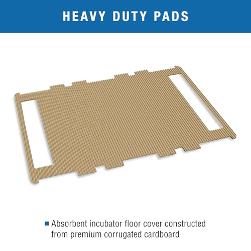 Brinsea Cardboard Hatching Mat for Ovation 56 Egg Incubator, Pack of 6 | Authentic Brinsea Ovation 56 Incubators liner; textured, disposable floor covering helps chicks grip safely during hatching - style: Ovation, 56 Egg Count Mat