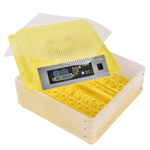 GRAND ORANGE Egg Incubator Automatic Digital Poultry Hatcher Machine | Breeder with Temperature Control and Auto Turning for Hatching Chicken Duck Goose Quail Birds (96 Eggs) - size: 96 Eggs