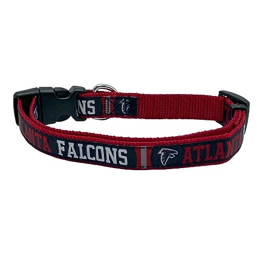 Pets First NFL Atlanta Falcons Licensed PET COLLAR, Small - Heavy-Duty, Strong, and Durable Dog Collar. Available in 31 Football Teams and 4 Sizes - color: Atlanta Falcons, size: Small