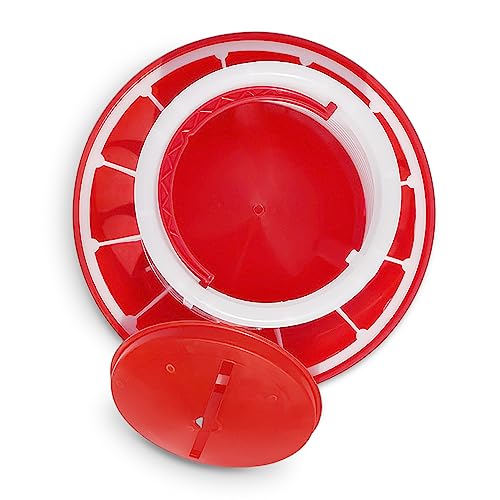 Chicken Waterer and Feeder Set | 1.5 Gallon Poultry Drinker and 11 Pound Feeder Combo | for Chickens, Ducks, Turkeys, Ducklings, Quail, Baby Chicks and More - size: 11 Pound Feeder and 1.5 Gallon Drinker