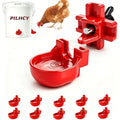10Pack Horizontal Chicken Waterer Nipples with Cups-Poultry Watering System | Leakproof Automatic Nipples Drinker for Chickens,Turkeys, Parrot,Peafowl, and Other Poultry