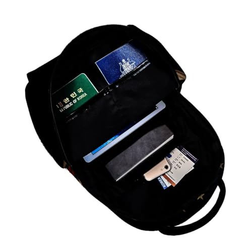 Patriotic Eagle Backpack,American Eagle Polyester Backpacks,Lightweight Double Shoulder Back Pack for Adults,Cool Bird Black Bookbag,School Bag Gifts,Casual Travel Daypack Book Packs - color: Eagle