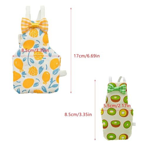 2 Pack Bird Diaper Parrot Nappy Bird Flight Suits Harness Cockatiel Diaper Small Birds Clothes for Parakeet Cockatiels Mini Macaw Budgie Canary Pigeon Conure Budgies Mini Macaws Small Size