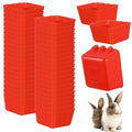 40 Pcs Cage Cups Chicken Feeder Cups, 16 oz Birds Feeders, Hanging Bunny Food Water Bowl for Pet Parrot Parakeet Gamefowl Poultry