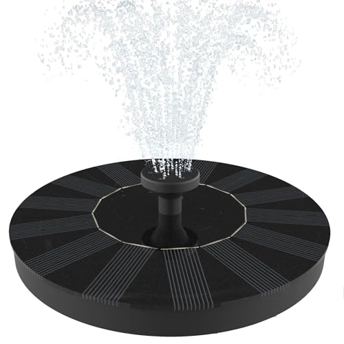 Solar Fountain, Solatec Solar Powered Bird Bath Fountain Pump 1.3W Solar Panel Kit Water Pump,Outdoor Watering Submersible Pump for Pond, Pool, Garden, Fish Tank, Aquarium