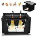 Large 42" x 42" x 36.6" Chicken Brooder Box Starter Kit, Brooder Pen for Chicks Ducks Quail, Temperature-Adjustable Bulb Set, Thermometer, Chicken Feeder & Waterer Set with Pee Pads,Chick Perch
