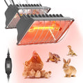 300W Chicken Coop Heat Lamp Brooder Heater for Chicks | 9.84ft Cord UL Passed Heating Plate & Heat Lamp with Adjustable Hanging Height for Livestock Supplies Indoor Warmer(2 Pack)