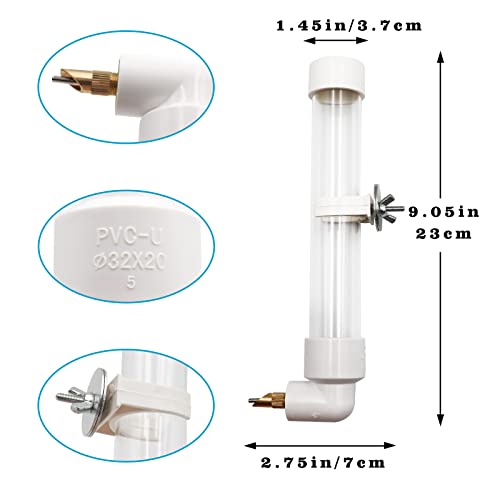 Automatic Bird Water Bottle - No Drip Hanging Drinker for Small Pets Birds Parrots Parakeets Finches Cockatiels