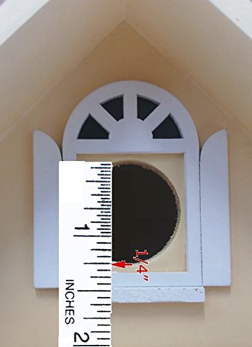 Home Bazaar Hand-made Little Wren White Bird House - Hanging Bird House - Home Decor