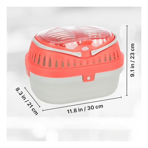 Trixie Pico Transport Crate, Small Pet Carrier, Portable Travel Carrier, for Small Pets, Hamsters, Guinea Pig, Lizards | Portable Pet Carrier, Ideal for On-The-Go, Traveling Cage for Small Pets, Bunnies, Hamsters, Guinea Pigs, Lizards - size: 11.8"L x 8.3