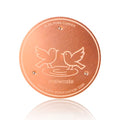 Bird Bath Copper Disk, 4 Inch, 99.9% Pure Copper, 1 Pack | 0.6mm Thick, 99.9% Pure Copper with Triple-Point Support, Fits Most Bird Baths, Bowls and Outdoor Water Features