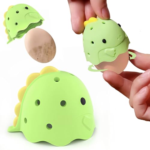 Dinosaur Egg and Vegetable Washer, 2.17 Inches, Food-Grade BPA-Free, Yellow (1, Green) - color: Green