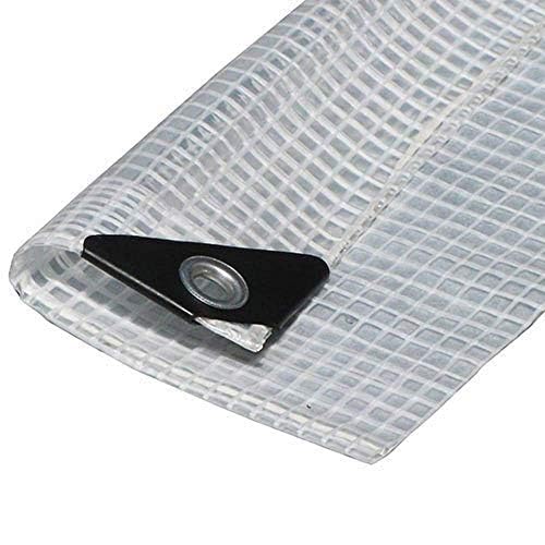 Heavy Duty Clear Canopy Top 6' x 10' Premium Sun Shade Tarp Finished Size 5.6 'x 9.6'' - size: 6'x10'