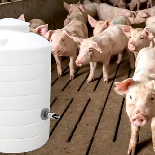 2 Sets Pig Waterer Nipples Automatic Pig Waterer System for Barrel | SS Pig Waterer Nipples And Plastics Water Tank Connectors And Hole Openers For Sows Piglet,Automatic Water Control System
