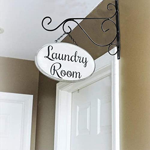 Orgrimmar Hanging Plant Bracket 4 Packs Metal Wall Plant Hangers with Iron Screws Decorative Hook for Bird Feeders, Lanterns, Wind Chimes, Planters, Flower Pot, Outdoor Indoor Decor