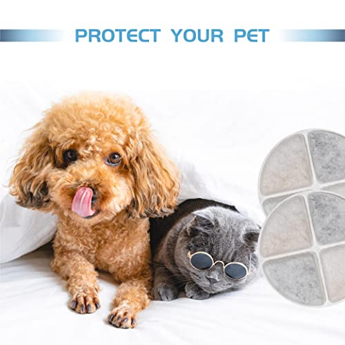 12 Pack Cat Water Fountain Filters | Pet Fountain Filters Replacement, Pet Filters for Cat Water Fountain, Dog Water Bowl Dispenser Filter