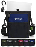 4 Cup Dog Treat Pouch with Silicone Insert Bag& Clicker(Navy Blue) | 2 Pair Magnetic Closures, Belt Clip/Waist Belt/Crossbody Wear, Zipper Pocket Poop Bag Holder for Pet Training/Daily Walking - color: Navy Blue