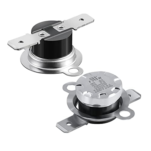 UL/CUL KSD301 125V 16A Thermostat,50°C/122°F Off NC AutoReset | Normally Closed 40°C/104°F On Bimetal Thermostat for heaters, dispensers, warmers, kettles, tapes.2pcs - size: 50°C/122°F