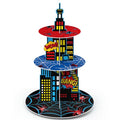 3 Tier Spider Cupcake Stand Decoration Spider Party Cupcake Tower Party Supplies Table Decoration Cityscape Dessert Holder Table Display for Birthday Baby Shower Supplies - style: Hero