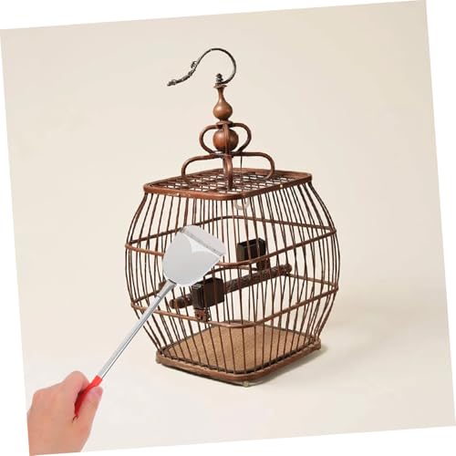 ibasenice 2pcs Bird Cage Cleaning Set Versatile Brush and Droppings Scoop for Small Animal Cages for Easy Maintenance