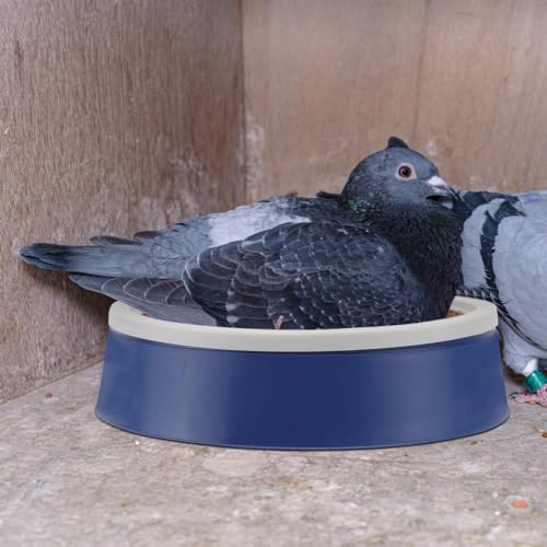 POPETPOP Pigeon Nesting Bowl and Pad Set 4 Bird Mats with 2 Pans Coconut Cushion Bird Egg Nest Accessory for Pigeon Breeding Cage Nesting | Breathable Durable Dove Nesting Box for Small Birds Doves Quails Pigeon Breeding and Hatching - 9.44 X 4.72 Inches